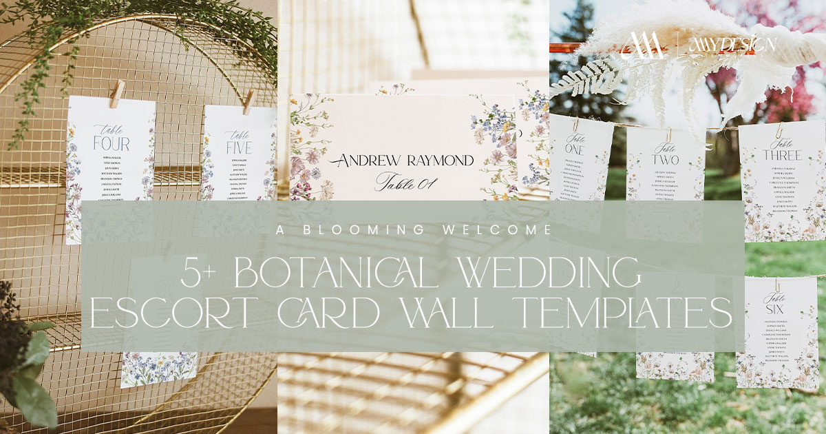 5+ Botanical Wedding Escort Card Wall Templates: A Blooming Welcome 5+ Botanical Wedding Escort Card Wall Templates: A Blooming Welcome
