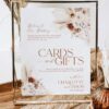 Rustic Bohemian Wedding Signage Template Bundle | Reception Sign Printable Cards and Gifts Sign Printable Template | Boho Wedding Simple Gift Table Sign