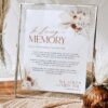 Rustic Bohemian Wedding Signage Template Bundle | Reception Sign Printable Printable In Loving Memory Sign | Forever in Our Hearts Wedding Sign