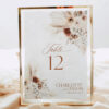 Terracotta Table Number Cards | Boho Wedding Number Signs Digital Download