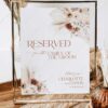 Wedding Reserved Table Sign Printable | Editable Reserved for Family Sign Template Custom Wedding Reserved Table Sign Printable | Editable Reserved for Family Sign Template Custom