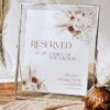 Rustic Bohemian Wedding Signage Template Bundle | Reception Sign Printable Wedding Reserved Table Sign Printable | Editable Reserved for Family Sign Template Custom