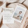 Wildflower Wedding Bundle Template | All-in-One Floral Wedding Templates Invitations & Signs Wildflower Thank You Cards Printable | Personalised Photo Thank You Cards with Photo
