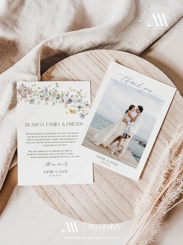 Wedding Photo Thank You Cards