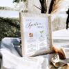 Wildflower Wedding Bar Menu Template | Signature Drink Sign Editable