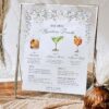Wildflower Wedding Sign Templates Bundle | Reception Signage Printable Wildflower Wedding Drink Sign Template | Cocktail Sign Printable | Drink Menu Sign Template