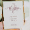 Editable Wedding Signs Template | French Toile Floral Table Sign Printable