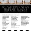 Minimalist Wedding Signs Template Printable | Wedding Reception Sign Bundle Editable Minimalist Wedding Signs Template Printable | Wedding Reception Sign Bundle Editable