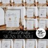 Minimalist Wedding Signs Template Printable | Wedding Reception Sign Bundle Editable Minimalist Wedding Signs Template Printable | Wedding Reception Sign Bundle Editable