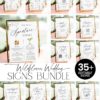 Wildflower Wedding Table Signs Bundle | Minimalist Wedding Reception Signs Template Bundle Printable Wildflower Wedding Table Signs Bundle | Minimalist Wedding Reception Signs Template Bundle Printable