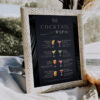 Cocktails Signature Drink Sign Template | Wedding Bar Sign | Bar Menu Editable Printable