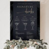 Minimal Signature Drink Menu Template | Cocktail Signs Printable | Wedding Bar Menu Sign Minimal Signature Drink Menu Template | Cocktail Signs Printable | Wedding Bar Menu Sign
