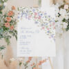Pastel Wildflower Wedding Welcome Sign Template