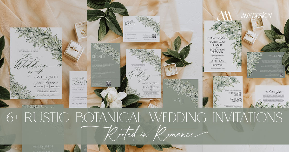 6+ Rustic Botanical Wedding Invitations: Rooted in Romance 6+ Rustic Botanical Wedding Invitations: Rooted in Romance