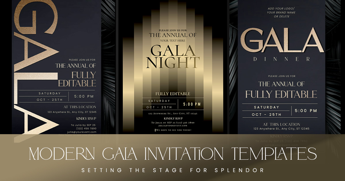 5+ Modern Gala Invitation Templates: Setting the Stage for Splendor 5+ Modern Anniversary Invitation Ideas: Celebrate in Style