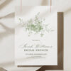 Minimalist French Toile Greenery Bridal Shower Sign Template | Editable Printable Signage