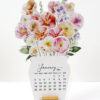 Bright Floral Desk Calendar Printable 2026 | Watercolor Flower Vase Monthly Planner Bright Floral Desk Calendar Printable 2026 | Watercolor Flower Vase Monthly Planner