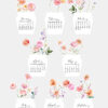 Bright Floral Desk Calendar Printable 2026 | Watercolor Flower Vase Monthly Planner | Cute Aesthetic Home Office Decor Digital Download