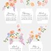 Spring Floral Desk Calendar 2026 Printable | Monthly Calendar Cutting Cricut SVG PNG | Pastel Watercolor Flowers Spring Floral Desk Calendar 2026 Printable | Monthly Calendar Cutting Cricut SVG PNG | Pastel Watercolor Flowers