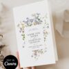 Wildflower Folded Wedding Program Template Canva Editable | Ceremony Program Order of Service Wildflower Folded Wedding Program Template Canva Editable | Ceremony Program Order of Service