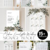 Modern Eucalyptus Wedding Signage Template | Reception Signs Printable Modern Eucalyptus Wedding Signage Template | Reception Signs Printable