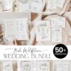 Boho Wildflower Wedding Invitation BUNDLE | 50+ Editable Templates Full Suite