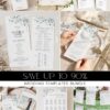 Blue Wildflower Wedding Template BUNDLE | Invitation, Save The Date, Menu & Signs Blue Wildflower Wedding Template BUNDLE | Invitation, Save The Date, Menu & Signs