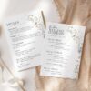 Wedding Itinerary Welcome Note Template | Editable Weekend Timeline Printable Card