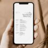 Minimalist Wedding Weekend Itinerary Editable Template | Weekend Welcome Bag