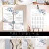 Blue Bohemian Wedding Invitation BUNDLE | 50+ Editable Templates Invitations Suite & Signs Blue Bohemian Wedding Invitation BUNDLE | 50+ Editable Templates Invitations Suite & Signs