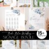 Blue Bohemian Reception Signage Printable | DIY Wedding Signs Bundle Templates DIY Wedding Signs Bundle Templates | Blue Bohemian Reception Signage Printable