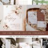 Bohemian Pampas Wedding Template BUNDLE | Invitation Suite & Reception Signs Templates Bohemian Pampas Wedding Template BUNDLE | Invitation Suite & Reception Signs Templates