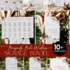Burgundy Wedding Signage Bundle Template | Reception Signs Templates Burgundy Wedding Signage Bundle Template | Reception Signs Templates