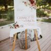 D013 Burgundy Wedding Welcome Signage Template
