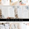 Blue Bohemian Wedding Template BUNDLE | 50+ Editable Dusty Blue Invitation Suite & Boho Signs Blue Bohemian Wedding Template BUNDLE | 50+ Editable Dusty Blue Invitation Suite & Boho Signs