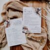 Navy Rust Wedding Itinerary Template | Welcome Itinerary Timeline