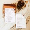 Boho Wedding Itinerary Template | Weekend Events Timeline Template