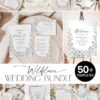 Wildflower Wedding Bundle Template | All-in-One Floral Wedding Templates Invitations & Signs Wildflower Wedding Bundle Template | All-in-One Floral Wedding Templates Invitations & Signs