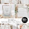 Wildflower Wedding Bundle Template | All-in-One Floral Wedding Templates Invitations & Signs Wildflower Wedding Bundle Template | All-in-One Floral Wedding Templates Invitations & Signs