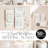 Elegant Wildflower Wedding Invitations Template Bundle | Editable Floral Invitation Suite Elegant Wildflower Wedding Invitations Template Bundle | Editable Floral Invitation Suite