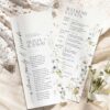 Elegant Wildflower Wedding Invitations Template Bundle | Editable Floral Invitation Suite Wildflower Wedding Weekend Itinerary Template | Schedule Timeline Editable Printable