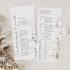 Wildflower Wedding Weekend Itinerary Template | Schedule Timeline Editable Printable