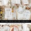 Wildflower Botanical Wedding Bundle | Complete Wedding Stationery Kit 50+ Templates