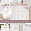 French Toile Floral Wedding Invitations Template Bundle | All-in-One Wedding Templates Invitations, Signs