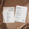 Minimalist Weekend Itinerary Printable Wedding | Welcome Bag Note Timeline Card Printable