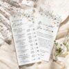 Wedding Schedule of Events Card Template | Ceremony Timeline Modern Order Of Events