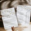 Wedding Welcome Bag Note and Timeline Template | Weekend Events Schedule Events
