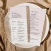 Editable Minimalist Wedding Itinerary Template | Modern Weekend Schedule Printable