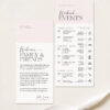 Printable Wedding Weekend Itinerary Template | Editable Order of Events Wedding Schedule