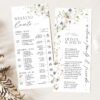 Weekend Events Timeline Printable | Wedding Itinerary Template